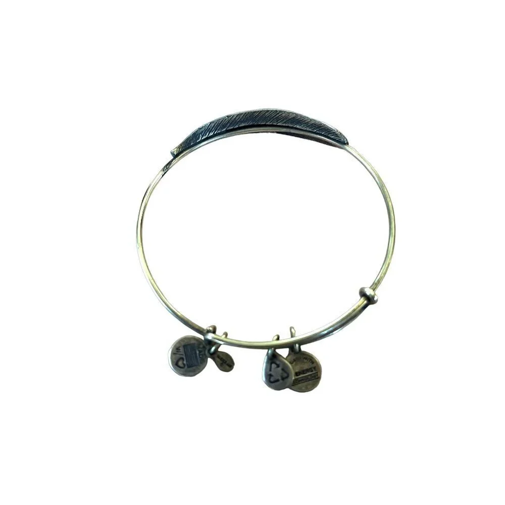Alex and Ani Quil Feather Wrap Cuff Bracelet